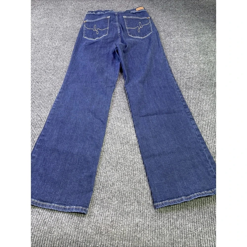 Judy Blue High Rise wide leg Jeans Women's 11/30 Blue Stretch Denim